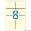 Etikett, 97x67,7 mm, színes, APLI, krémszínű, 160 etikett/csomag