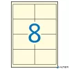 Etikett, 97x67,7 mm, színes, APLI, krémszínű, 160 etikett/csomag