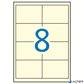   Etikett, 97x67,7 mm, színes, APLI, krémszínű, 160 etikett/csomag