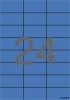 Etikett, 70x37 mm, színes, APLI, kék, 2400 etikett/csomag