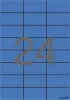 Etikett, 70x37 mm, színes, APLI, kék, 2400 etikett/csomag