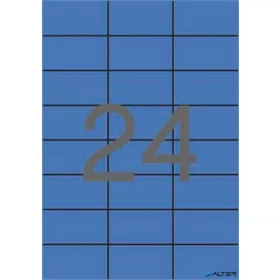 Etikett, 70x37 mm, színes, APLI, kék, 2400 etikett/csomag