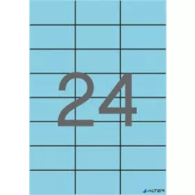   Etikett, 70x37 mm, színes, APLI, pasztell kék, 480 etikett/csomag