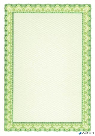 Oklevélpapír, A4, 115 g, APLI, smaragdzöld