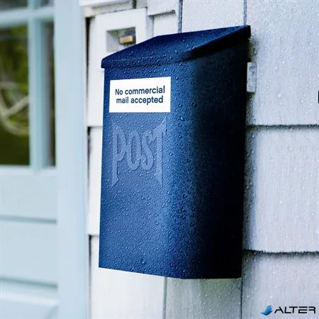 Etikett, 99,1x38,1 mm, poliészter, időjárásálló, kerekített sarkú, fehér, APLI, 280 etikett/csomag