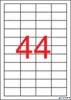 Etikett, 48,5x25,4 mm, poliészter, időjárásálló, matt, APLI, áttetsző, 880 etikett/csomag