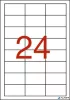 Etikett, 64,6x33,8 mm, poliészter, időjárásálló, fehér, APLI, 480 etikett/csomag