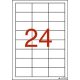 Etikett, 64,6x33,8 mm, poliészter, időjárásálló, fehér, APLI, 480 etikett/csomag