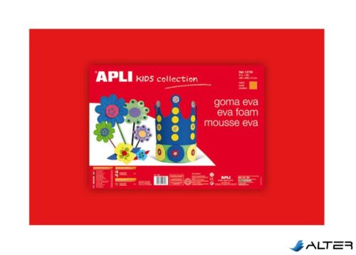 Moosgumi, 400x600 mm, APLI Kids "Eva Sheets", piros