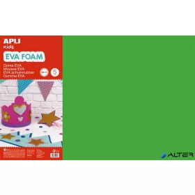   Moosgumi, 400x600 mm, APLI Kids 'Eva Sheets', zöld
