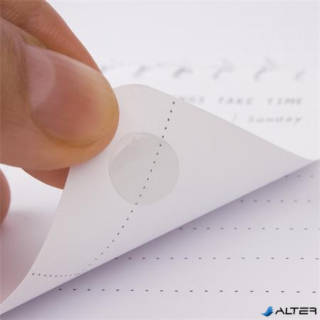 Ragasztókorong, eltávolítható, APLI "Transparent Dots", átlátszó