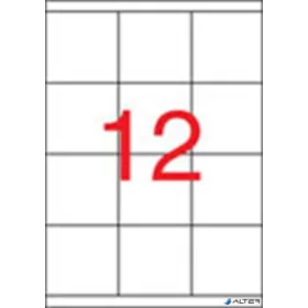 Etikett, univerzális, 70x67,7 mm, APLI, 1200 etikett/csomag