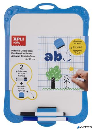 Fehértábla, kiegészítőkkel, kétoldalas, törölhető, APLI Kids