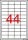 Etikett, univerzális, 48,5x25,4 mm, APLI, 440 etikett/csomag