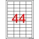 Etikett, univerzális, 48,5x25,4 mm, APLI, 440 etikett/csomag
