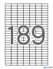 Etikett, univerzális, kerekített sarkú, 25,4x10 mm, APLI, 1890 etikett/csomag