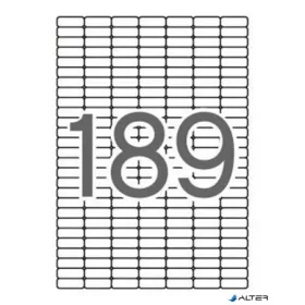   Etikett, univerzális, kerekített sarkú, 25,4x10 mm, APLI, 1890 etikett/csomag