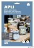 Etikett, univerzális, kerekített sarkú, 25,4x10 mm, APLI, 1890 etikett/csomag