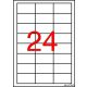 Etikett, 64,6x33,8 mm, poliészter, időjárásálló, fehér, APLI, 2400 etikett/csomag