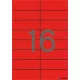 Etikett, 105x37 mm, színes, APLI, piros, 1600 etikett/csomag