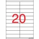 Etikett, univerzális, 105x29 mm, APLI, 2000 etikett/csomag