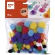 Pom-pom, APLI "Creative", vegyes színek