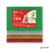 Moosgumi, 400x600 mm, glitteres, APLI Kids "Eva Sheets", arany