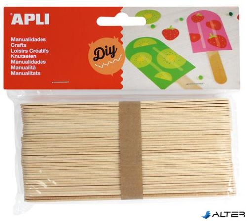 Pálcika, fa, jumbo, APLI "Creative", natúr
