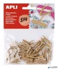 Csipesz, fa, 25x3 mm, APLI "Creative", natúr