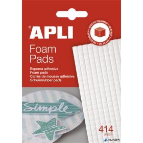 Ragasztó négyzetek, 414 db/csomag, kétoldalas, APLI