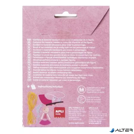 Bábukészítő készlet, APLI Kids 'Craft Kit', hercegnő