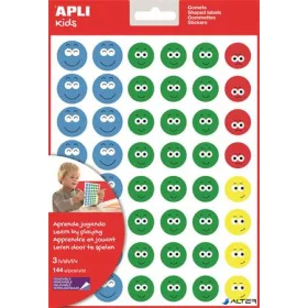 Matrica, emoji, APLI Kids "Stickers", boldog arcok