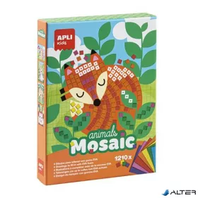   Mozaikos képkészítő készlet, APLI Kids 'Animals Mosaic', erdei állatok