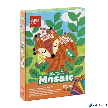 Mozaikos képkészítő készlet, APLI Kids "Animals Mosaic", erdei állatok