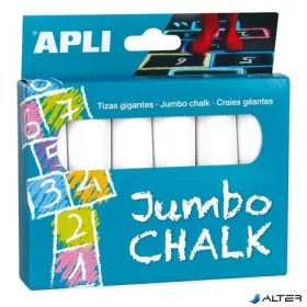 Aszfaltkréta, kerek, jumbo, APLI, fehér