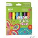 Tempera kréta készlet, APLI Kids 'Color Sticks Fluor', 6  fluoreszkáló szín