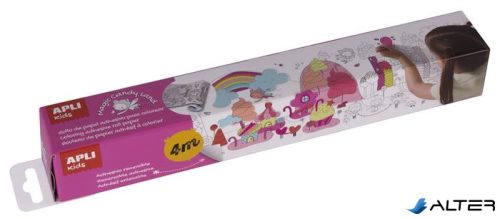 Színező tekercs, öntapadó, APLI Kids "Magic candy land", cukorország