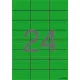 Etikett, 70x37 mm, színes, APLI, zöld, 480 etikett/csomag