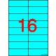Etikett, 105x37 mm, színes, APLI, kék, 320 etikett/csomag