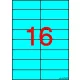 Etikett, 105x37 mm, színes, APLI, kék, 320 etikett/csomag
