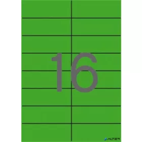 Etikett, 105x37 mm, színes, APLI, zöld, 320 etikett/csomag