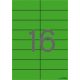 Etikett, 105x37 mm, színes, APLI, zöld, 320 etikett/csomag