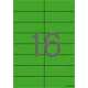 Etikett, 105x37 mm, színes, APLI, zöld, 320 etikett/csomag