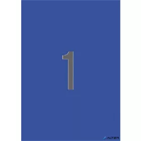 Etikett, 210x297 mm, színes, APLI, kék, 20 etikett/csomag