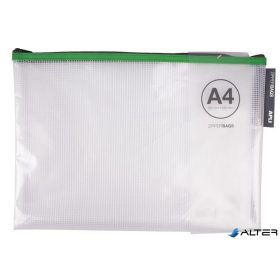 Rendszerező tasak, cipzáras, A4, APLI, vegyes színek