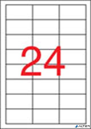 Etikett, univerzális, 64,6x33,8 mm, APLI, 12000 etikett/csomag