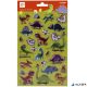 Matrica, fémes hatású, APLI Kids "Stickers", dínó