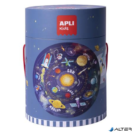 Puzzle, kör alakú, 48 darabos, APLI Kids "Circular Puzzle", csillagrendszer