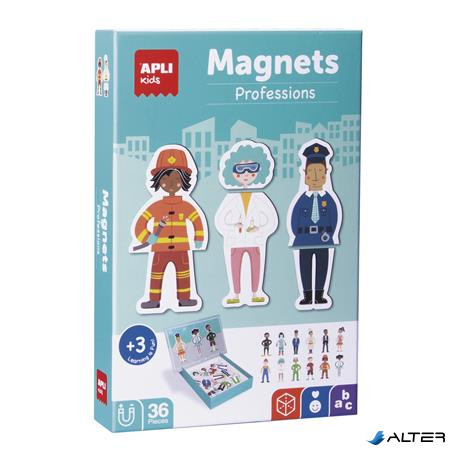 Mágneses készségfejlesztő készlet, 36 db, APLI Kids 'Magnets', szakmák