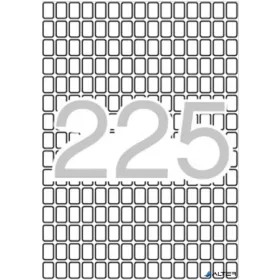   Etikett, 8x12 mm, kerekített sarkú, A5 hordozón, APLI, 3375 etikett/csomag